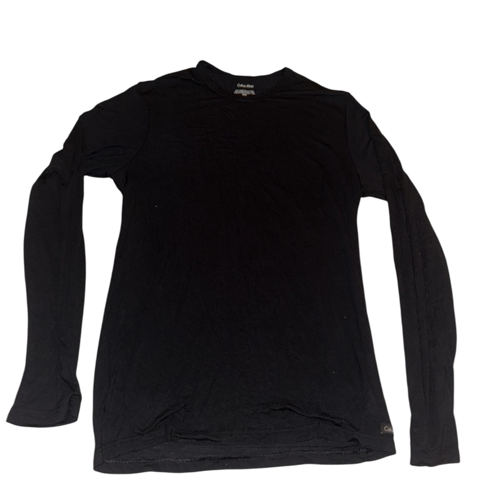 Calvin Klein Black Long Sleeve Tees